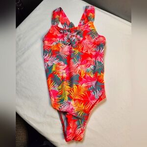 Nicole Miller one piece Swimsuit Girls size L 12